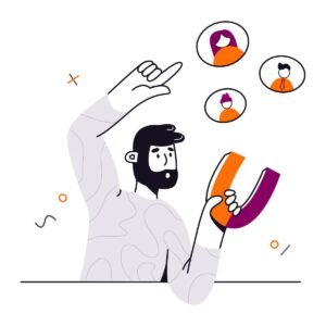 Customer engagement and outreach concept illustration.